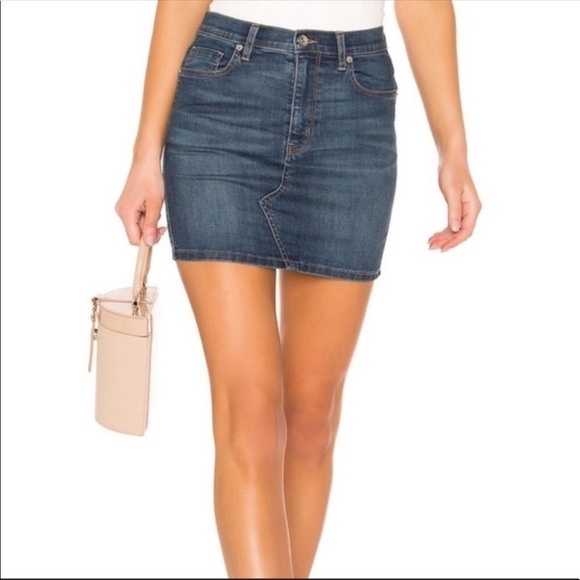 We the Free Jean Skirt - Picture 1 of 6
